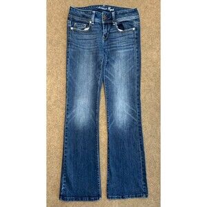 American Eagle Original Bootcut Jeans Womens 0 (29x30) Low Rise Y2K Denim